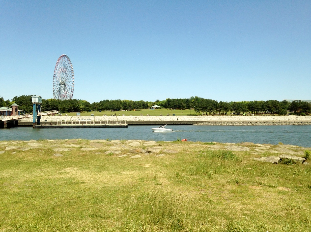 葛西海浜公園から眺めた観覧車